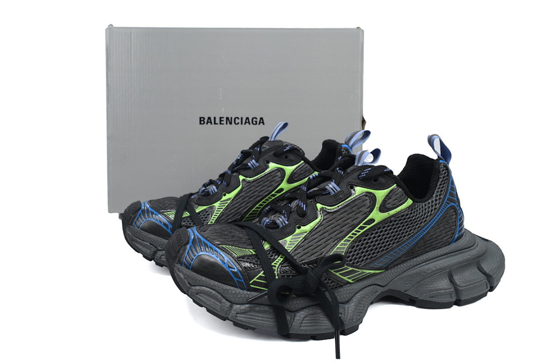 W3XL5 1143 Balenciaga Black Blue Green