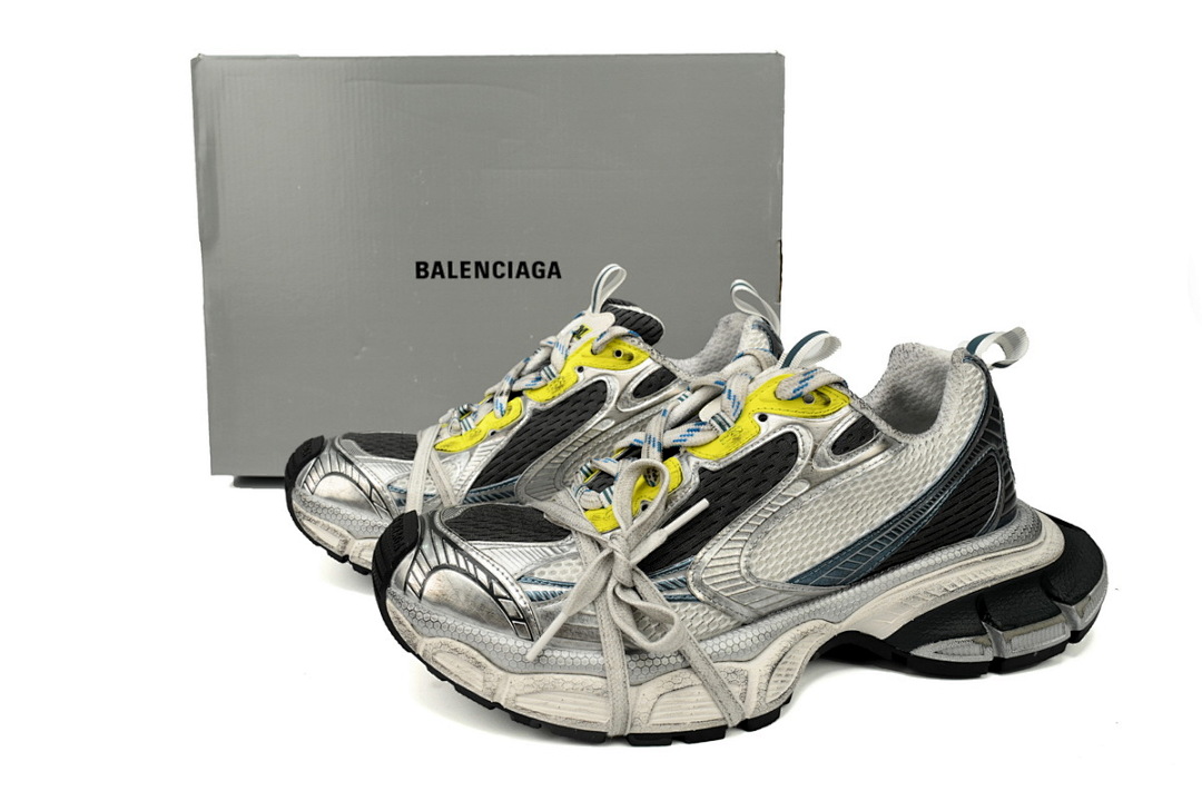 W3XLG 7010 Balenciaga Luminous Blue White Silver Blue