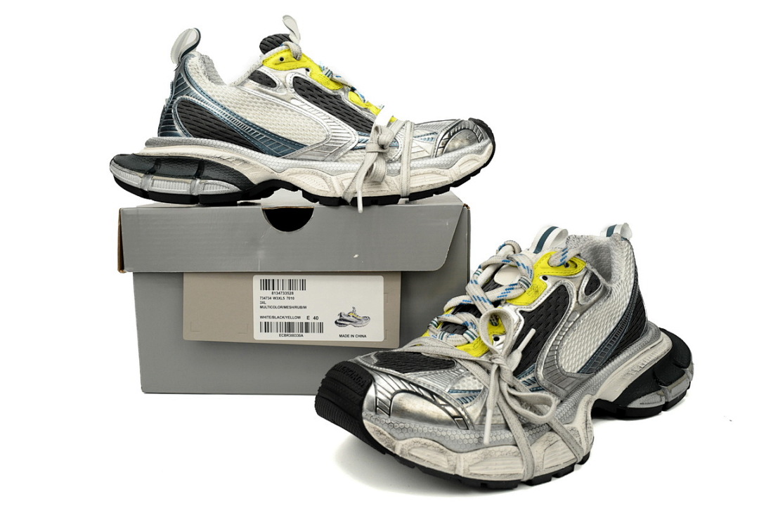 W3XLG 7010 Balenciaga Luminous Blue White Silver Blue