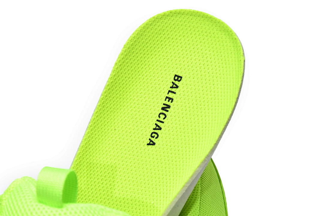 WZFF1 7320 Balenciaga Triple S Fluoresceína