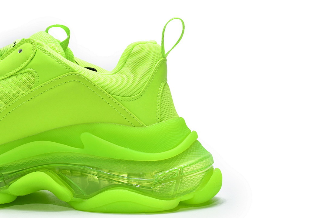 WZFF1 7320 Balenciaga Triple S Fluoresceína