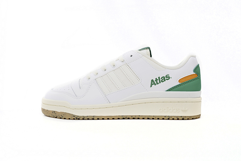  Atmos  adidas Forum Low White Green HQ6996