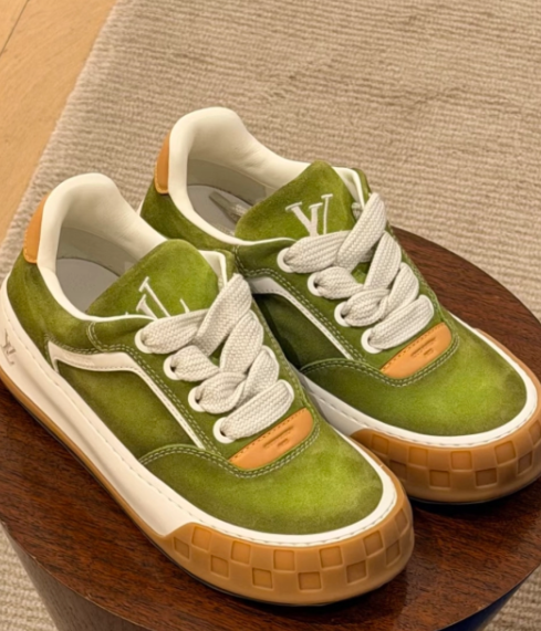 Louis Vuitton LV Skate Green Suede Sneakers review 0