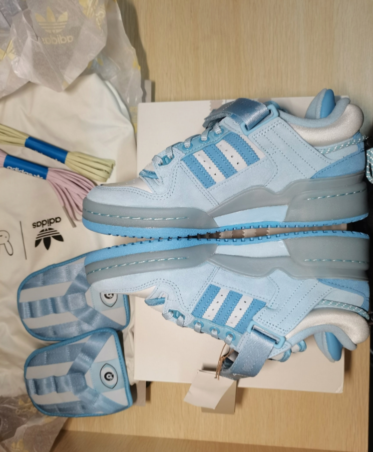 Bad Bunny adidas originals Forum Low Blue Tint GY9693  review 0