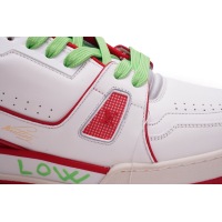 Louis Vuitton Trainer White Red Green MS0225