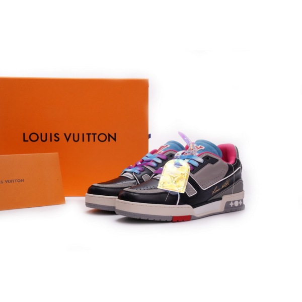 Louis Vuitton Trainer Black Pink Blue