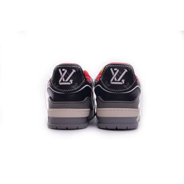 Louis Vuitton Trainer Black Red Yellow