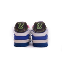 Louis Vuitton Trainer White Pink Blue MS0223