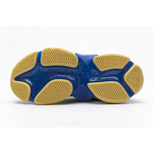 balenciaga triple s blue red