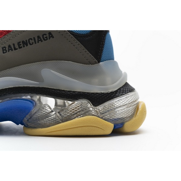balenciaga triple s blue red