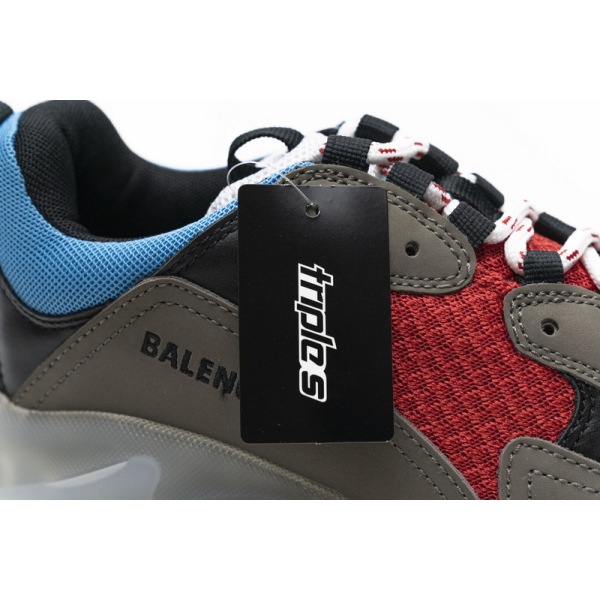 balenciaga triple s blue red