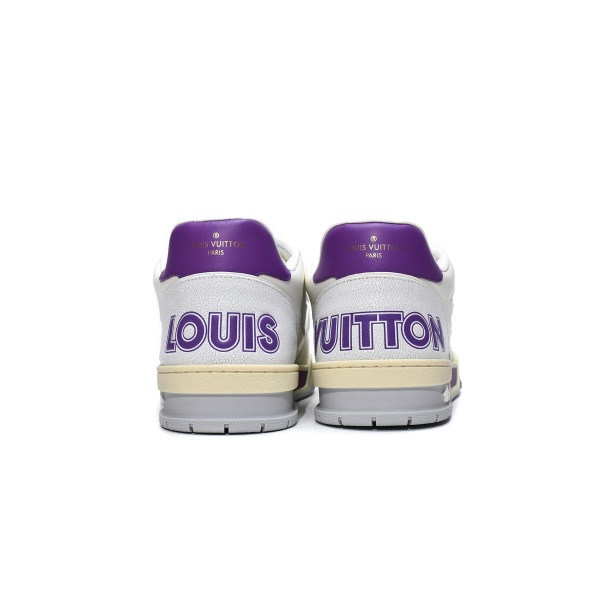 Louis Vuitton Trainer White Purple 1A98W1