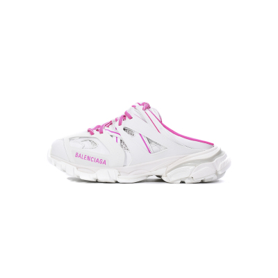 Balenciaga Track Mule In White Pink 653813W3CP69055