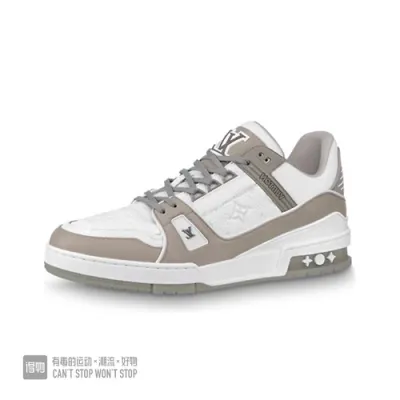 LV VL1210 Louis Vuitton Trainer Grey White 01