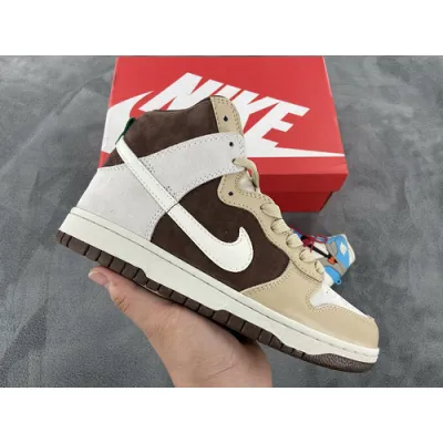 Nike Dunk High Light Chocolate 02