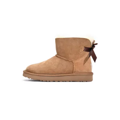 UGG Mini Bailey Bow II Chestnut Brown 01