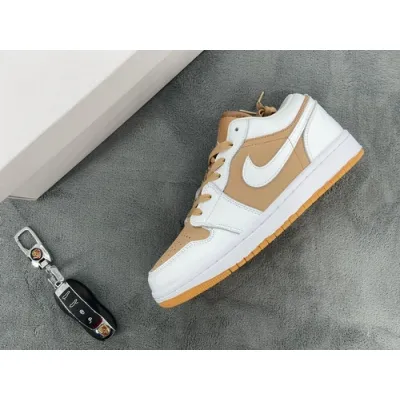  Air Jordan 1 Low White Brown 01