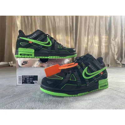 OFF White x Nike Air Rubber Dunk Green Strike 02