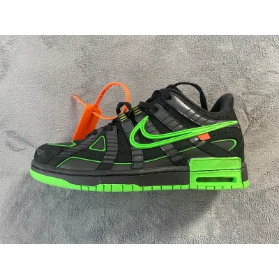 OFF White x Nike Air Rubber Dunk Green Strike 01