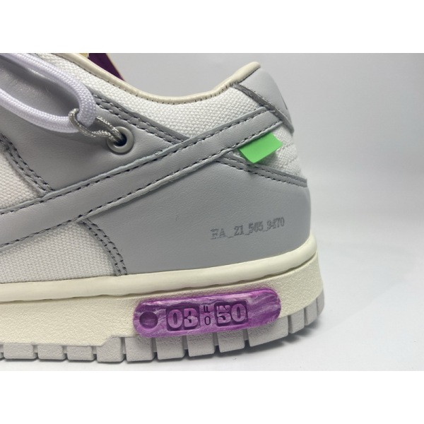 White Gray White Purple 03 Nike Dunk SB Sneakers