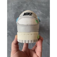 OFF WHITE X Nike Dunk SB Low White Green Blue