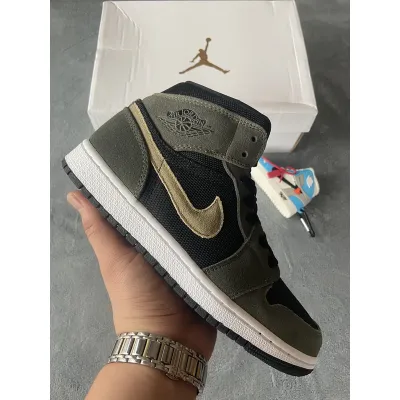 Air Jordan 1 Mid Olive Green  02