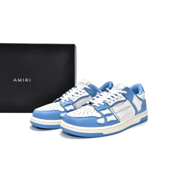 AMIRI Skel Top Low Whtie Blue