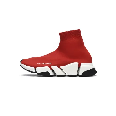 Balenciaga Speed 2.0 Sneaker Red