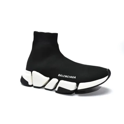 Balenciaga Speed 2.0 Sneaker Black White