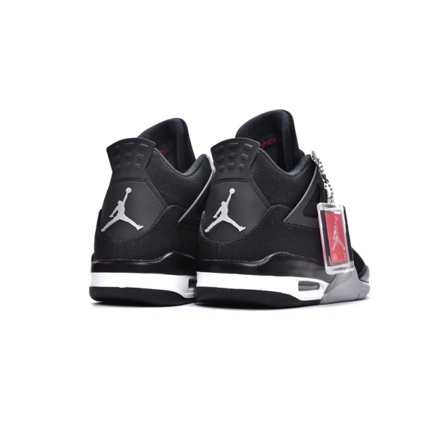 Air Jordan 4 Retro Black Canvas