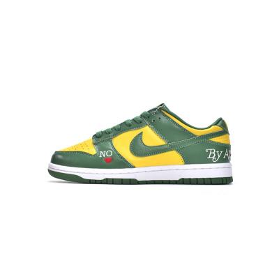 Supreme x Nike SB Dunk Low Brazil Green Yellow