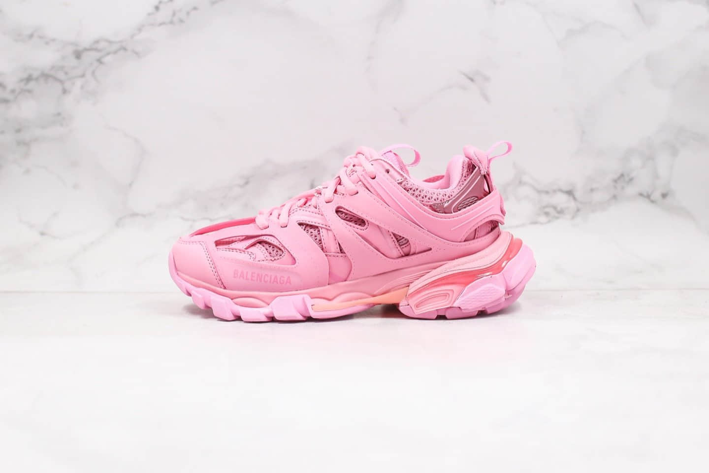 Balenciaga Sneaker Tess s.Gomma MAILLE WHITE ORANGE Pink