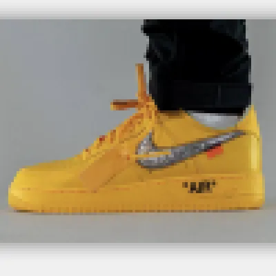 Off-White x Nike Air Force 1 Low University Gold  01