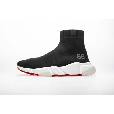 Balenciaga Stretch Mesh High Top Sneaker Transparent Bottom Double Standard
