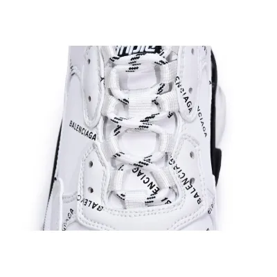 Balenciaga Triple S Letter White Rose Red 02