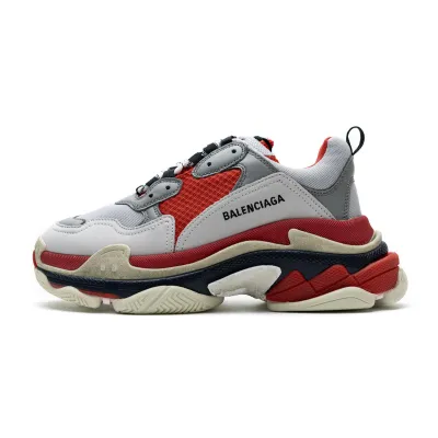Balenciaga Triple S Red White Dark Grey