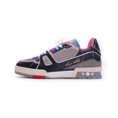 Louis Vuitton Trainer Black Pink Blue 01