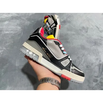 Louis Vuitton Trainer Black Red Yellow 02