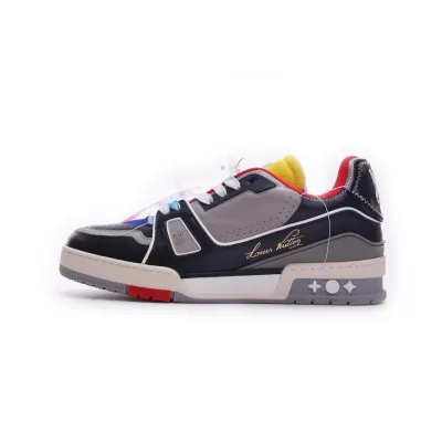 Louis Vuitton Trainer Black Red Yellow 01