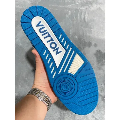 Louis Vuitton Trainer White Pink Blue 02