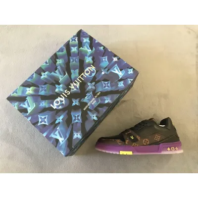 Louis Vuitton 20ss Trainer Black Purple 01