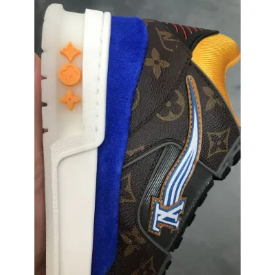 Louis Vuitton 20ss Trainer Brown Blue Yellow 02