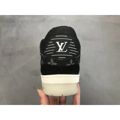 Louis Vuitton 20ss Trainer Cloth Black 02