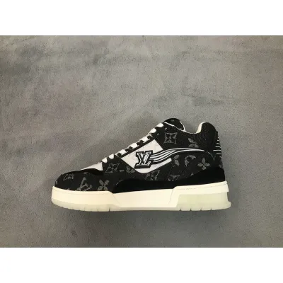 Louis Vuitton 20ss Trainer Cloth Black 01