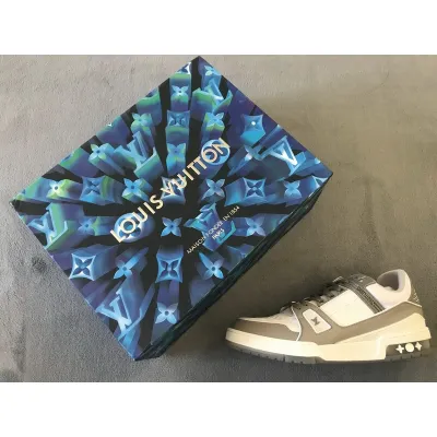 Louis Vuitton Trainer Grey White 01