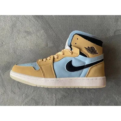 Air Jordan 1 Zoom CMFT Sesame/Psychic Blue  01