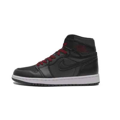 Air Jordan 1 Retro High OG Black Satin Gym Red 01