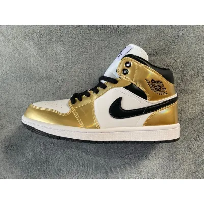 Air Jordan 1 Mid SE Metallic Gold  01