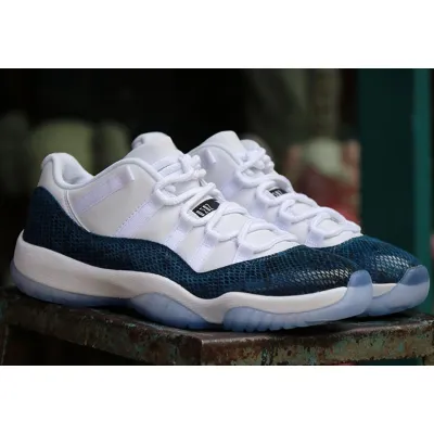 Air Jordan 11 Low Navy Blue Snakeskin 02