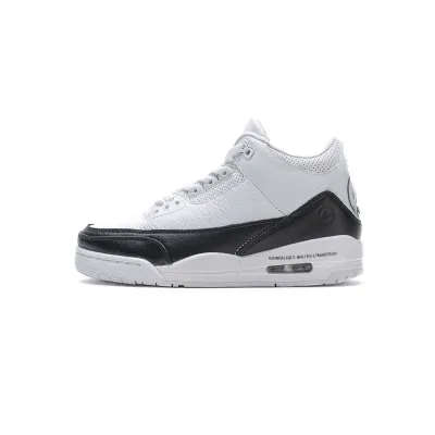 Fragment Design x Air Jordan 3 Black White 01